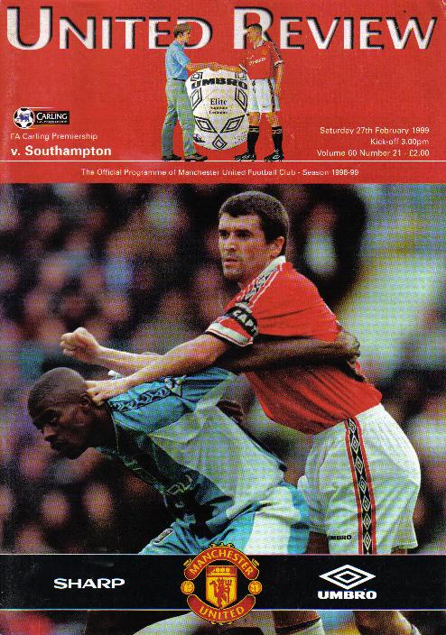 1998/99 - MAN UTD v SOUTHAMPTON